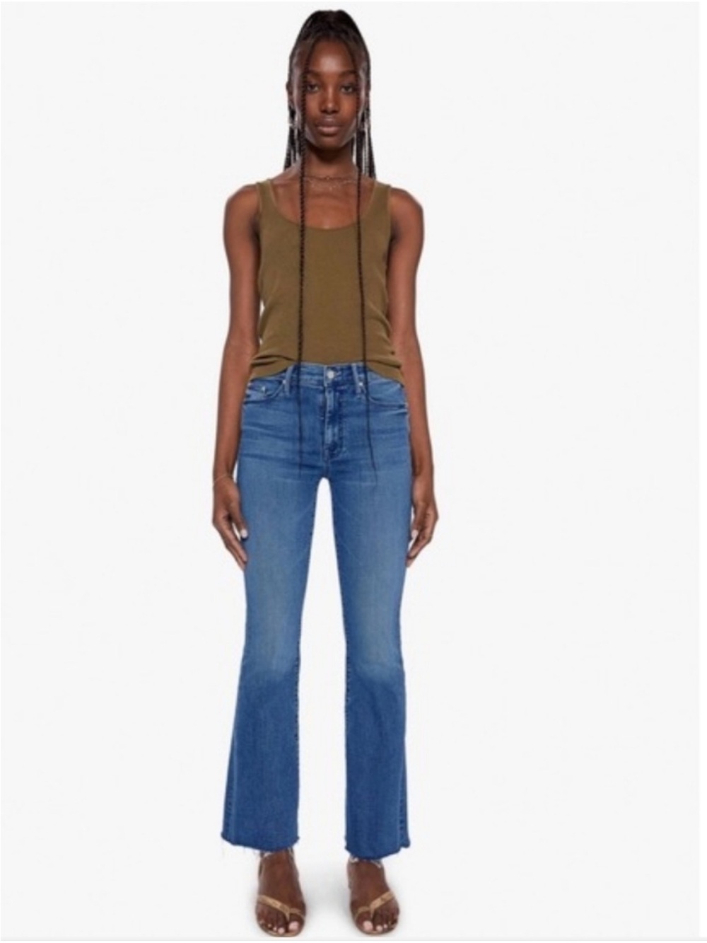 MOTHER The Weekender Fray Walking On Coals in Blue Size 29 - Picture 3 of 13